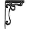 Ekena Millwork Orleans Wrought Iron Bracket, (Triple center brace), Powder Coated Black 2"W x 5 1/2"D x 8"H BKTM02X05X08TOL - alternate 4